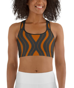 Ultra Signal Women's Racerback Sports Bra Brown